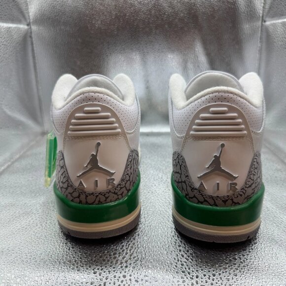 Size 6.5W/G5Y Air Jordan 3 Retro White Red Lucky Green Athletic Shoes CK9246-136 - Picture 5 of 8
